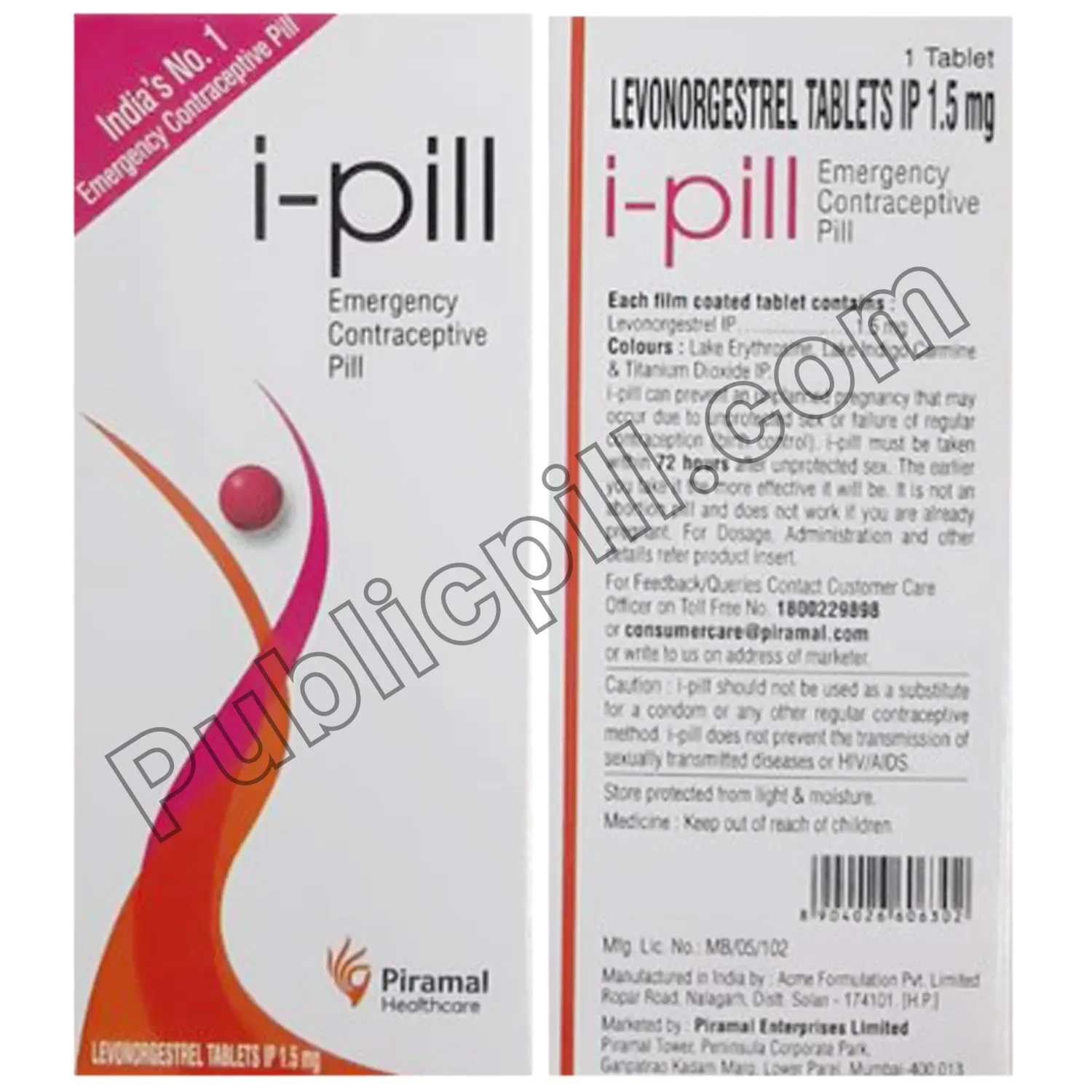 I Pill Tablet (Levonorgestrel)