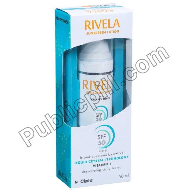 Rivela SPF 50 Sunscreen Lotion (Vitamin E) Rivela Sunscreen Lotion SPF 50 (Vitamin E)