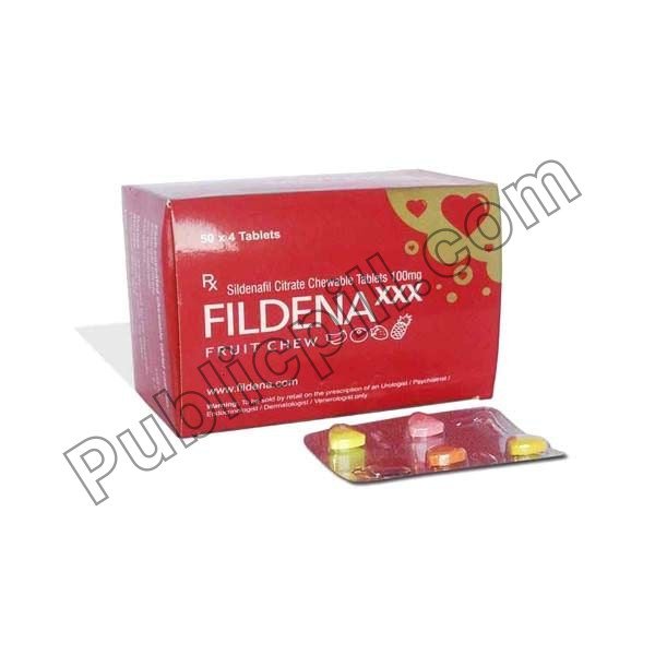 Fildena Chewable 100 Mg (Sildenafil) Fildena Chewable 100 Mg (Sildenafil)