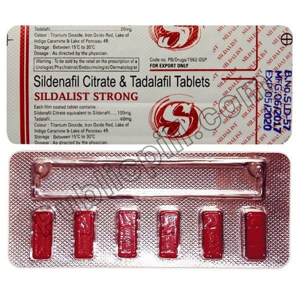 Sildalist Strong 140 Mg (Sildenafil + Tadalafil)