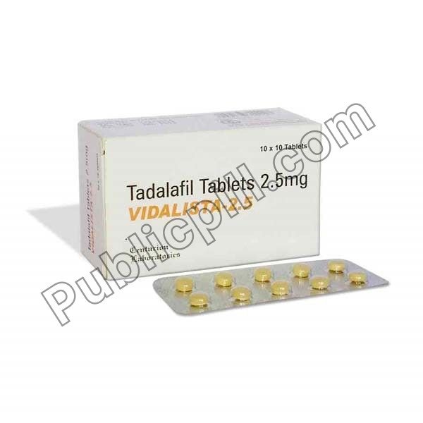 Vidalista 2.5 Mg (Tadalafil) Vidalista 2.5 Mg (Tadalafil)