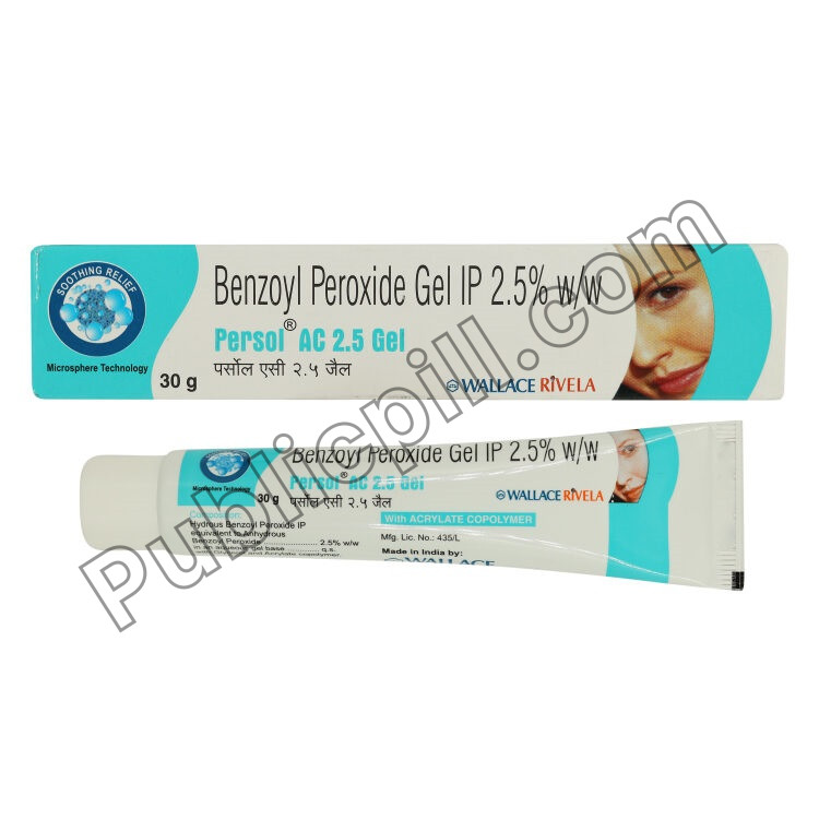 Buy Persol AC 2.5% Gel (Benzoyl Peroxide) Buy Persol AC 2.5% Gel (Benzoyl Peroxide)