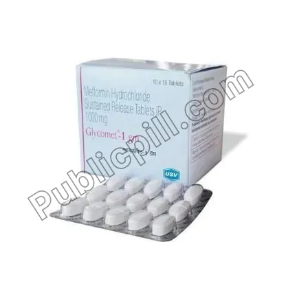 Glycomet 1000mg Tablet (Metformin Hcl)