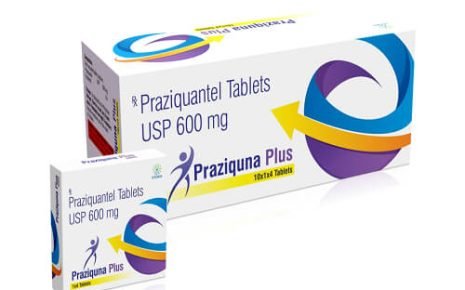 Praziquantel 600 mg tablet for deworming treatment - International medical standards.
