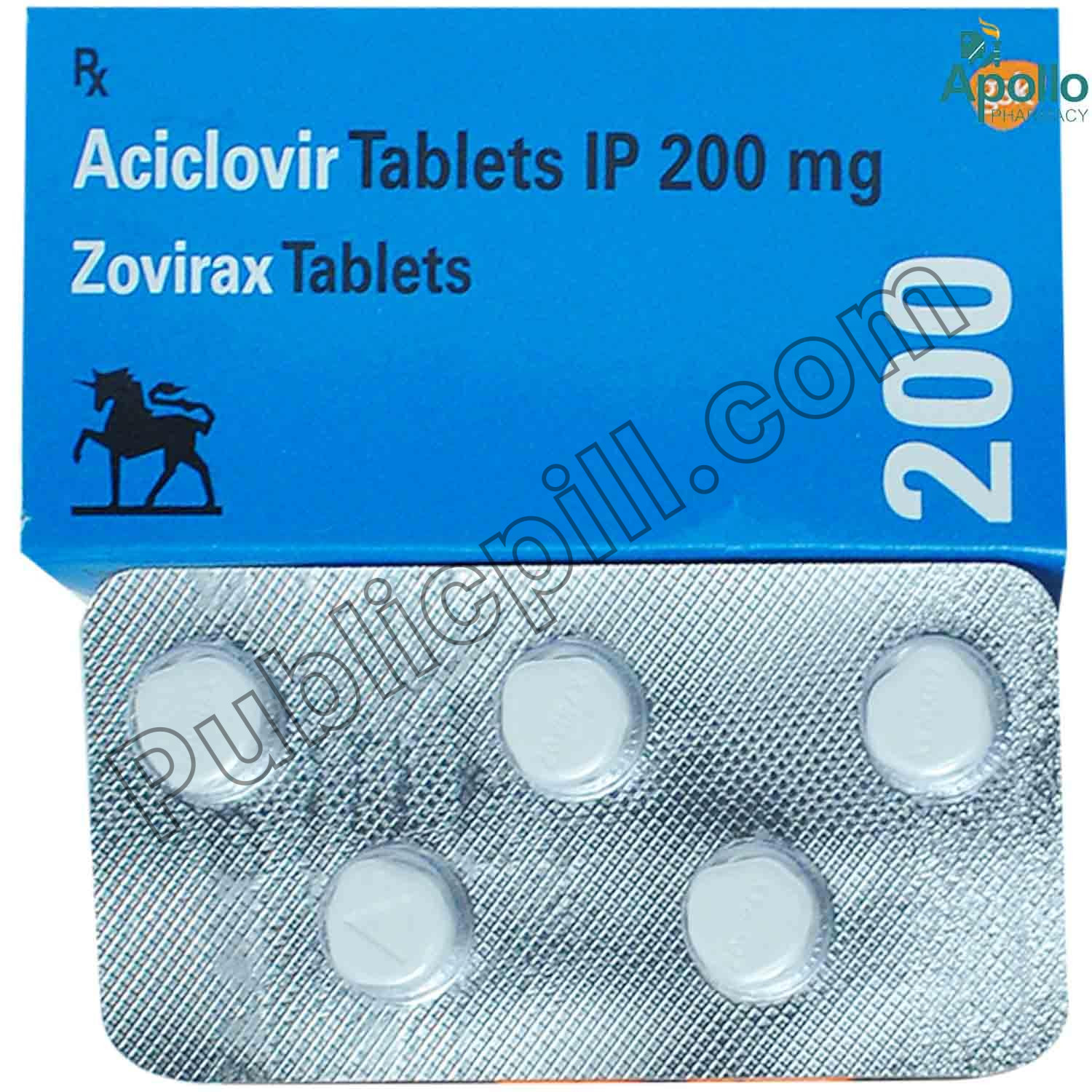 Zovirax 200 Mg (Acyclovir)