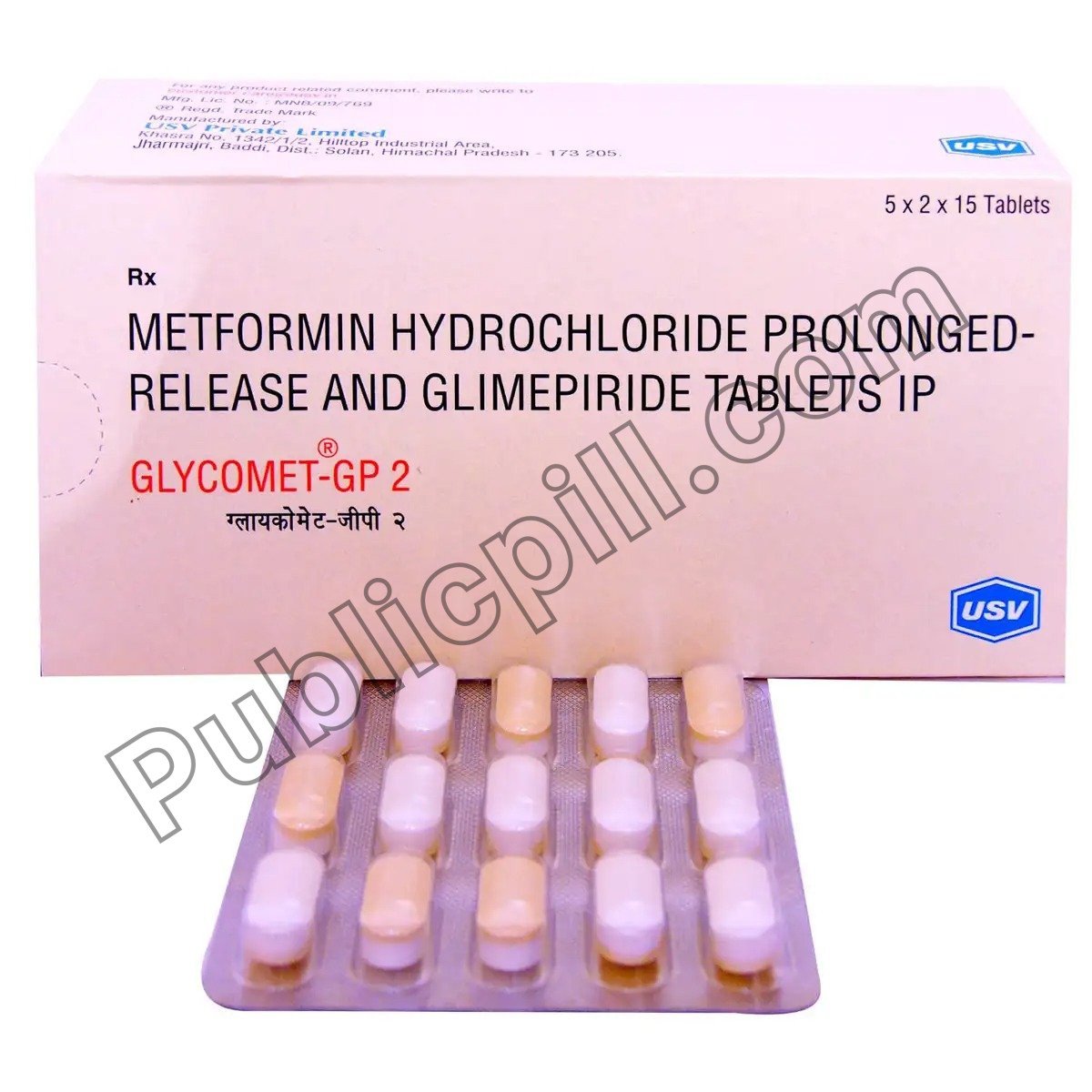 Glycomet GP 2 Tablet (Metformin/Glimepiride)