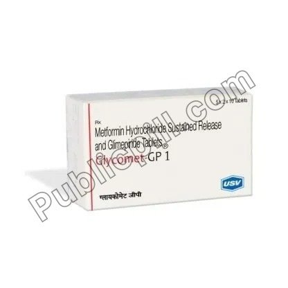 Glycomet GP 1 Tablet (Metformin/Glimepiride)