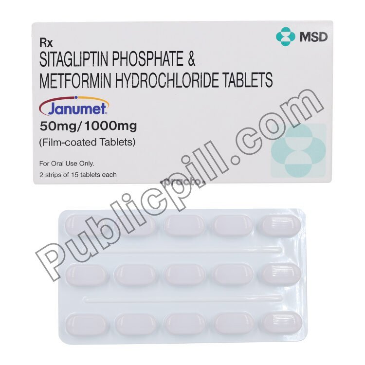 Janumet 50mg/1000mg Tablet (Sitagliptin/Metformin)