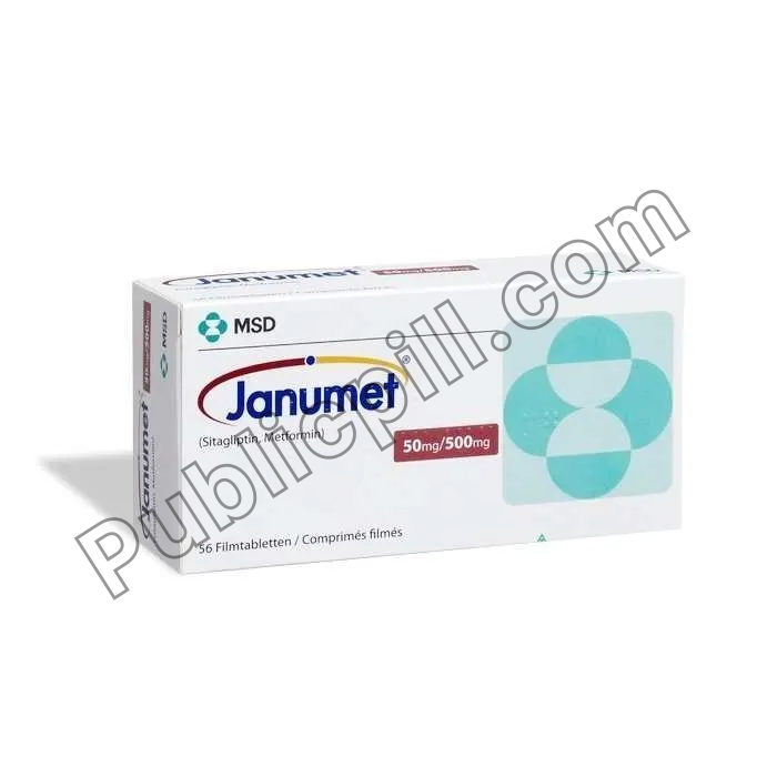 Janumet 50mg/500mg Tablet (Sitagliptin/Metformin)