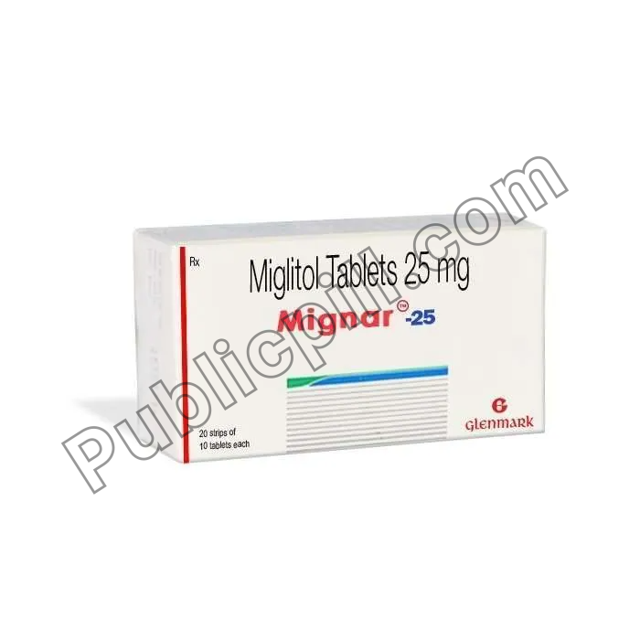 Mignar 25mg Tablet (Miglitol)