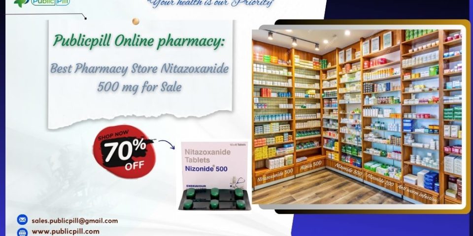 Nitazoxanide 500 mg for Sale - Publicpill | #1 Trusted, Convenient, and affordable pharmacy, Nitazoxanide 500 mg for Sale