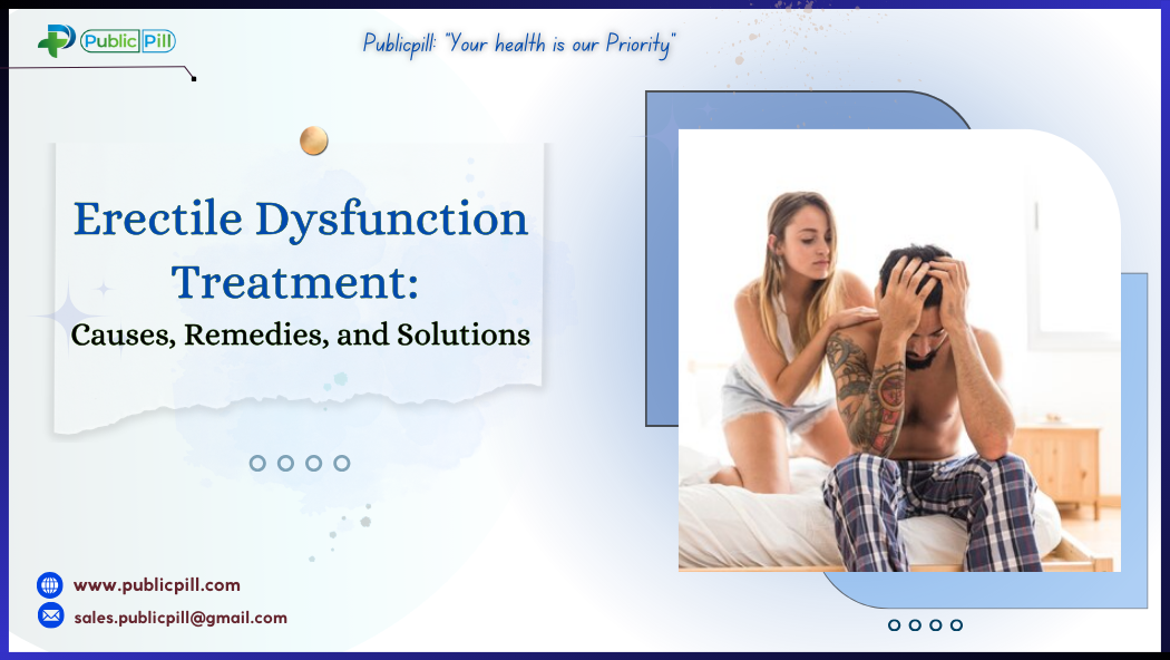 Publicpill online pharmacy 2 2 - Publicpill | #1 Trusted, Convenient, and affordable pharmacy, Erectile Dysfunction Treatment: Causes, Remedies, and Solutions
