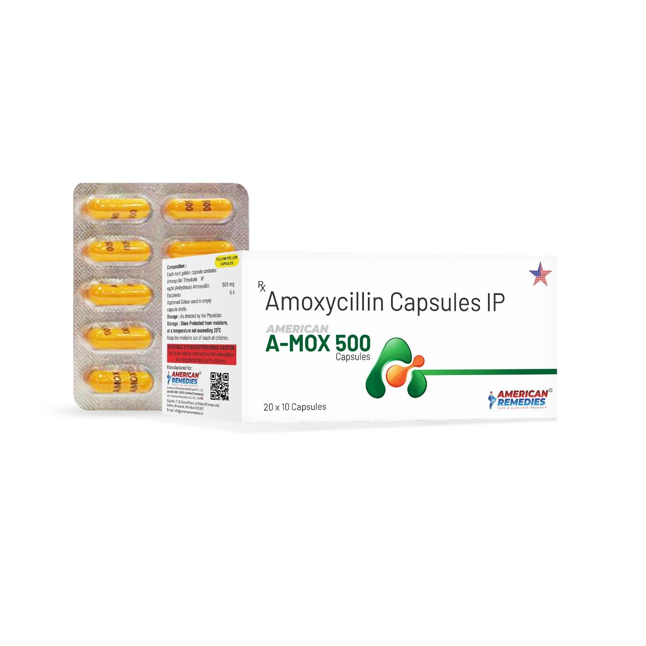 A-Mox 500 mg (Amoxicillin)