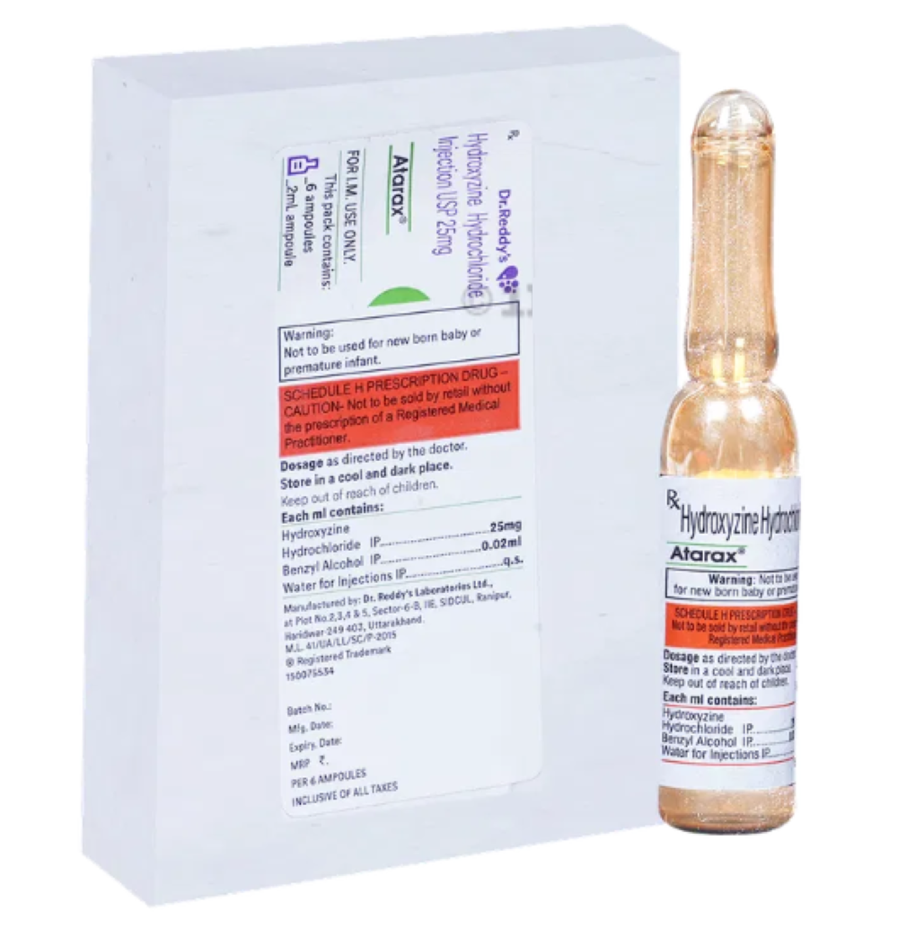 Atarax 25 Injection (Hydroxyzine)
