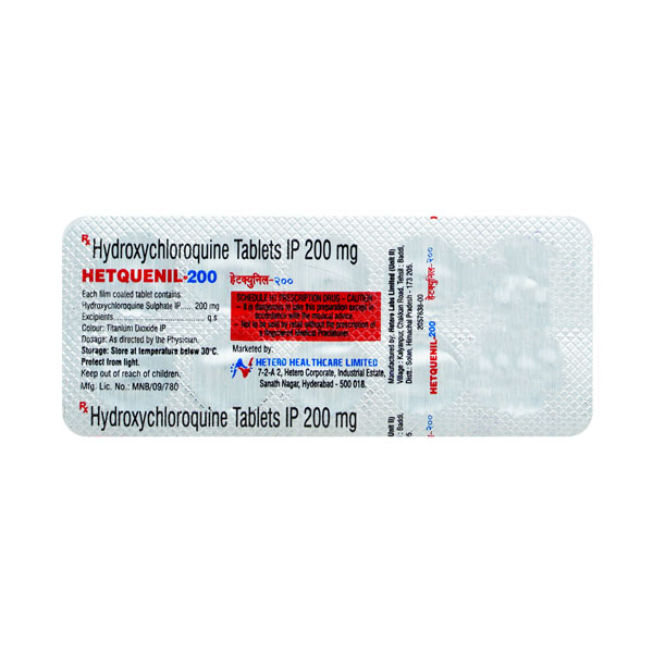 Hetquenil 200 mg (Hydroxychloroquine Sulfate)