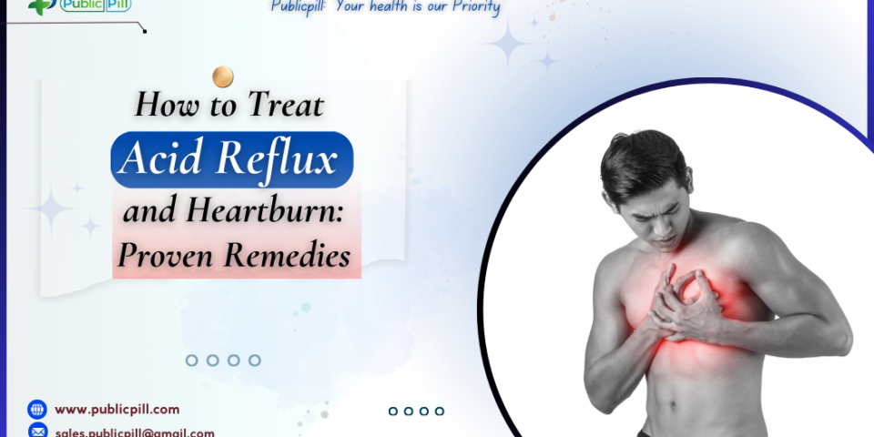 How to Treat Acid Reflux and Heartburn Proven Remedies - Publicpill | #1 Trusted, Convenient, and affordable pharmacy, How to Treat Acid Reflux and Heartburn Proven Remedies
