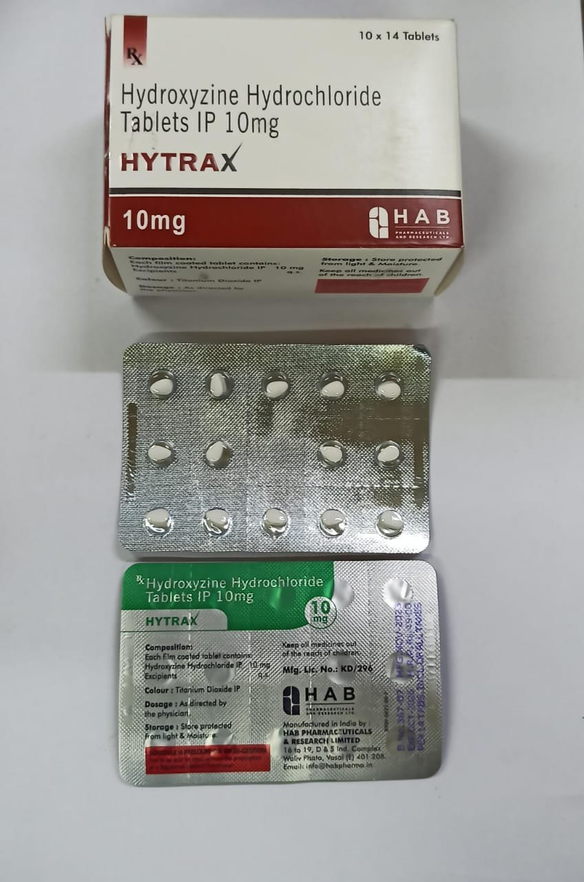 Hytrax 10 mg (Hydroxyzine)