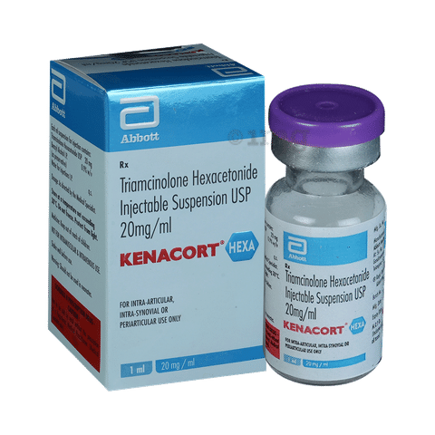 Kenacort Hexa Injection 20 mg (Triamcinolone Hexacetonide) Kenacort Hexa Injection 20 mg (Triamcinolone Hexacetonide)