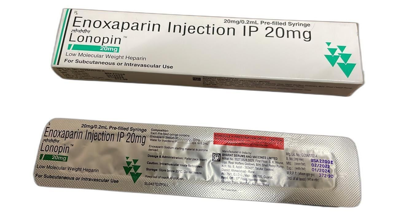 Lonopin 20 mg Injection (Enoxaparin)