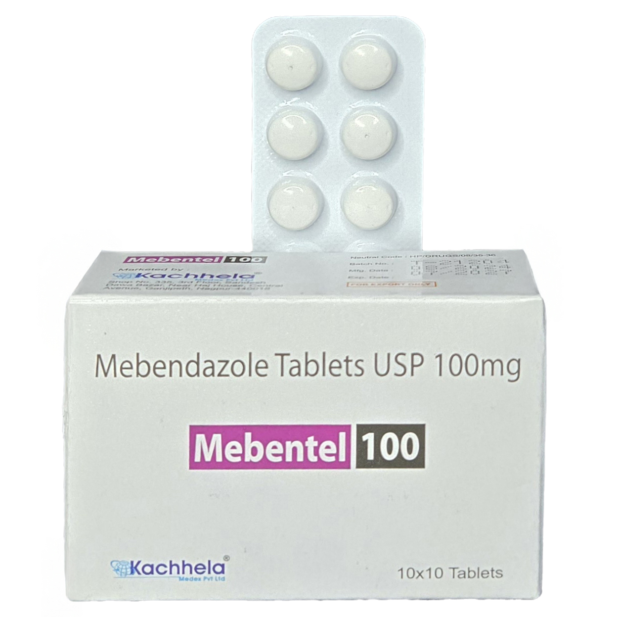 Mebentel 100mg (Mebendazole) Mebentel 100mg (Mebendazole)