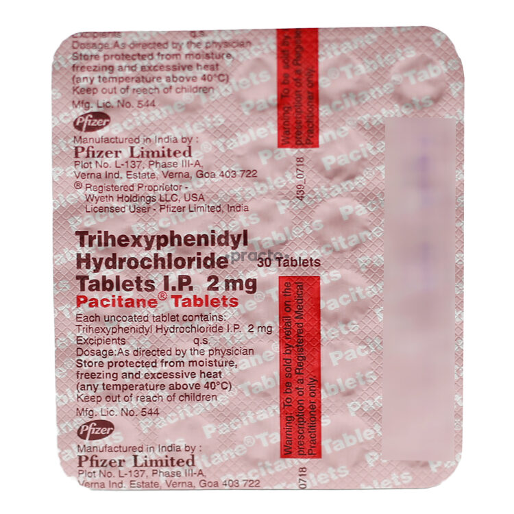 Pacitane 2 mg (Trihexyphenidyl)