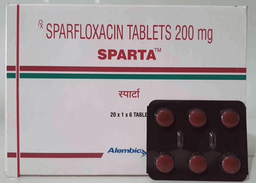 Sparta 200 Mg (Sparfloxacin)