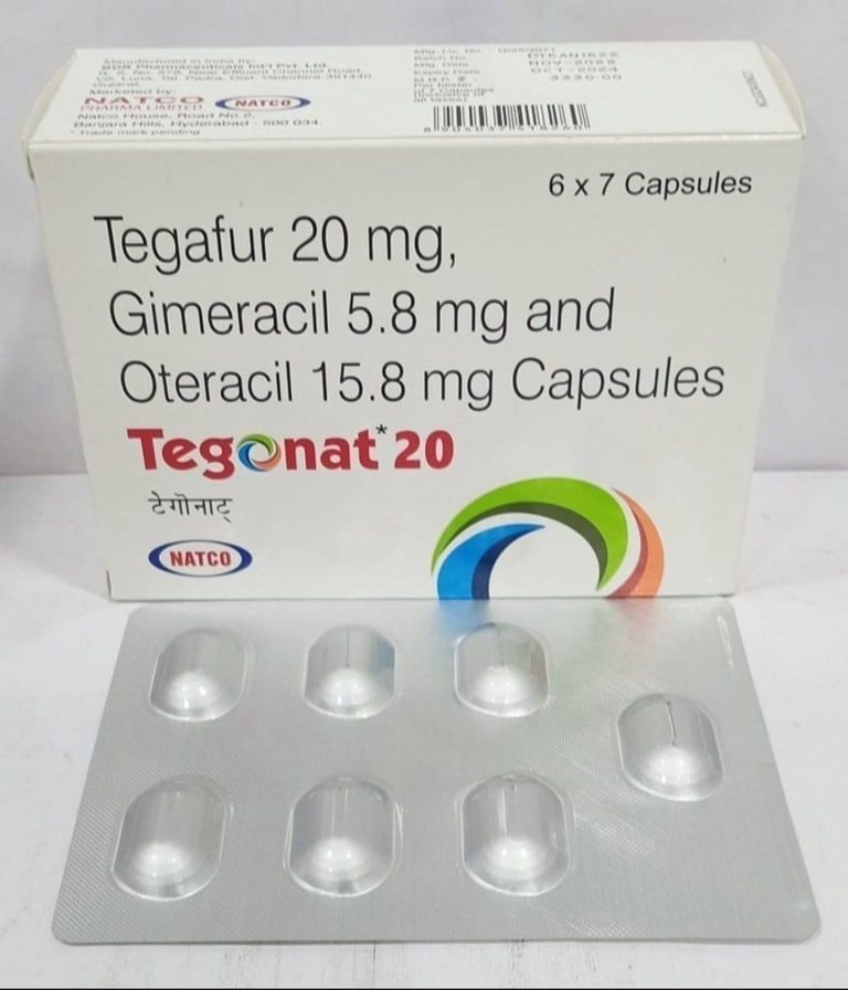 Tegonat 20 (Tegafur/Gimeracil/Oteracil)