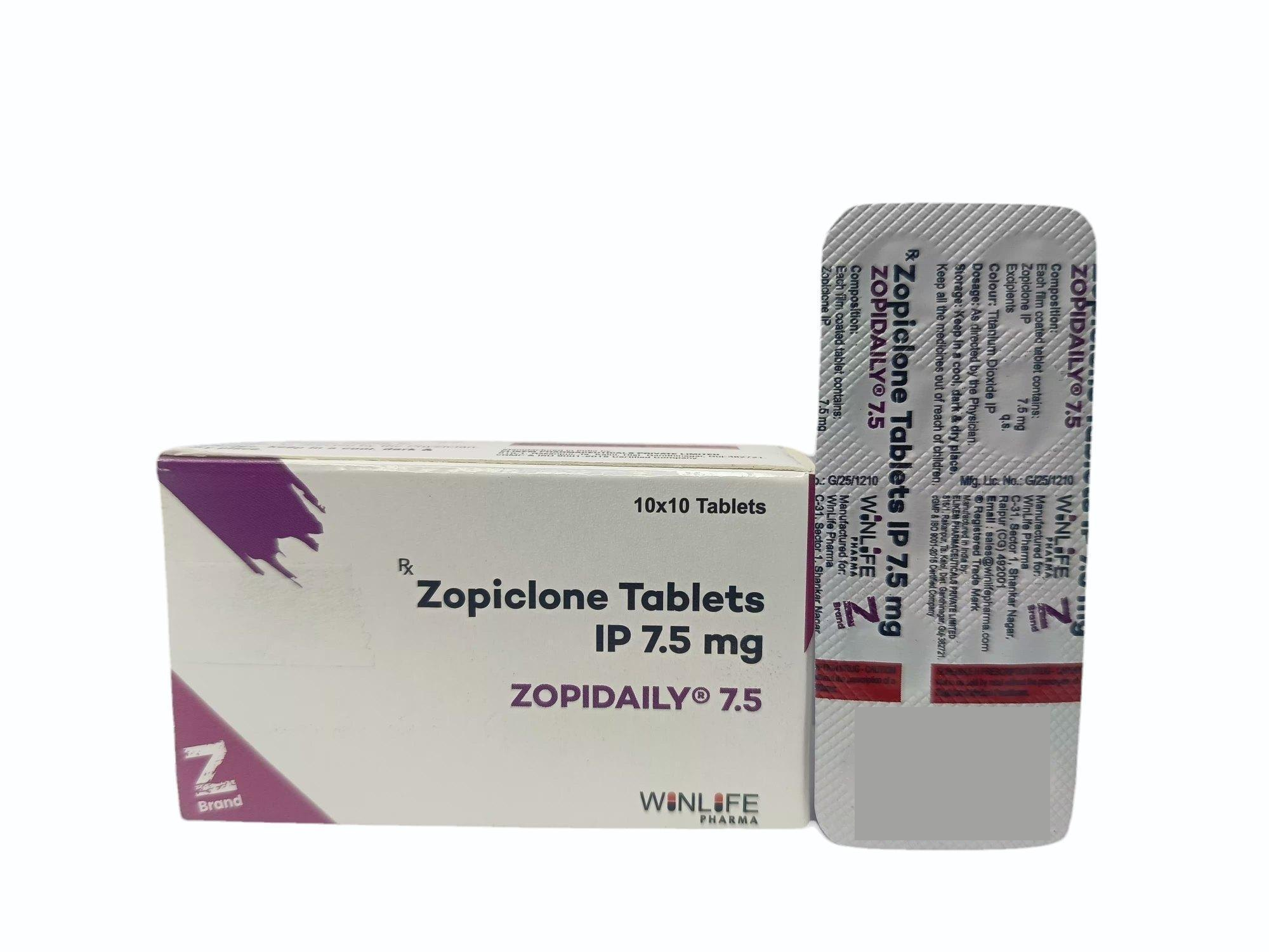 Zopidaily 7.5 mg (Zopiclone)