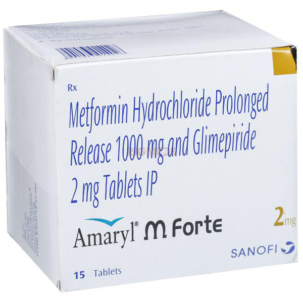 Amaryl M Forte 2 mg (Glimepiride/Metformin)