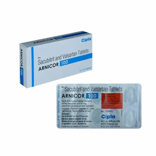 Arnicor 100 Mg (Sacubitril/Valsartan)