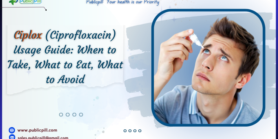 Ciplox (Ciprofloxacin) Usage Guide When to Take, What to Eat, What to Avoid