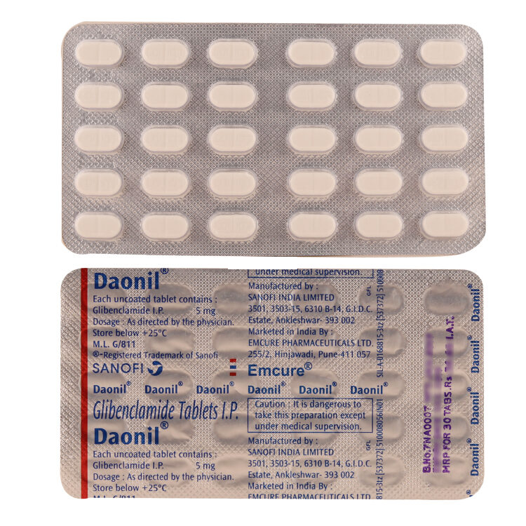 Daonil 5 Mg (Glibenclamide)