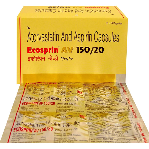 Ecosprin AV 150/20 mg (Atorvastatin/Aspirin)