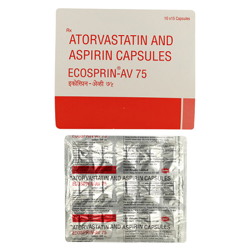 Ecosprin AV 75 mg (Atorvastatin/Aspirin)