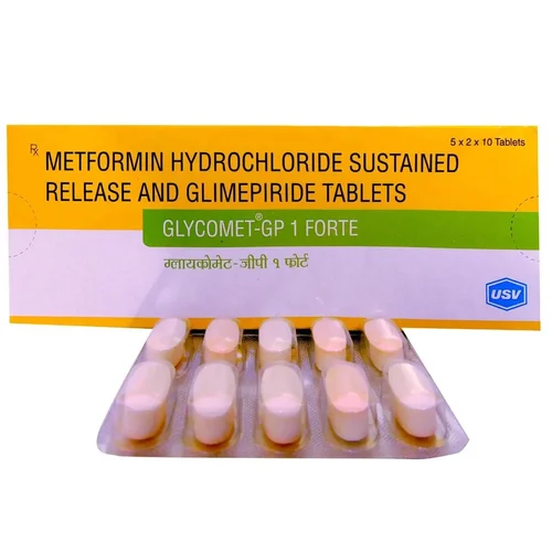 Glycomet-GP 1 Forte (Metformin/Glimepiride)