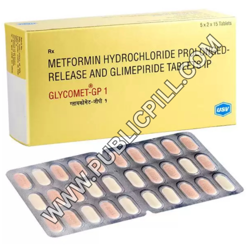 Glycomet-GP 1 Tablet (MetforminGlimepiride)