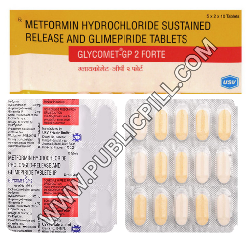 Glycomet-GP 2 Forte (MetforminGlimepiride)