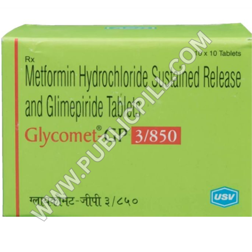 Glycomet-GP 3 Tablet (MetforminGlimepiride)