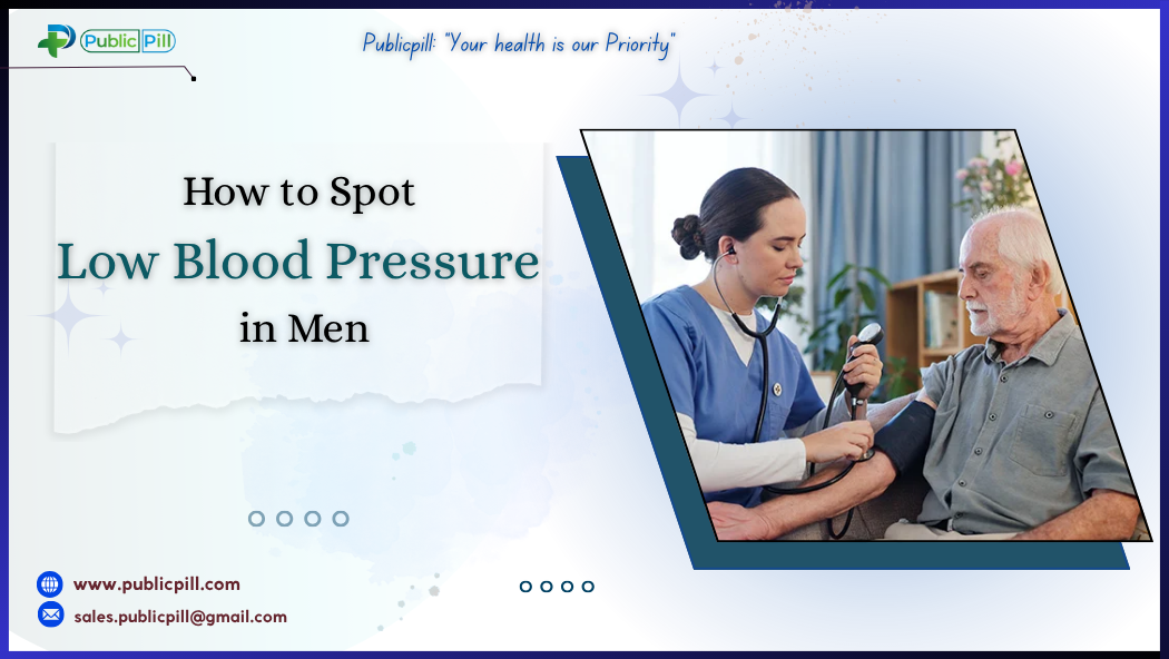 How to Spot Low Blood Pressure in Men 1 - Publicpill | #1 Trusted, Convenient, and affordable pharmacy, How to Spot Low Blood Pressure in Men