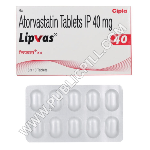 Lipvas 40 mg (Atorvastatin)