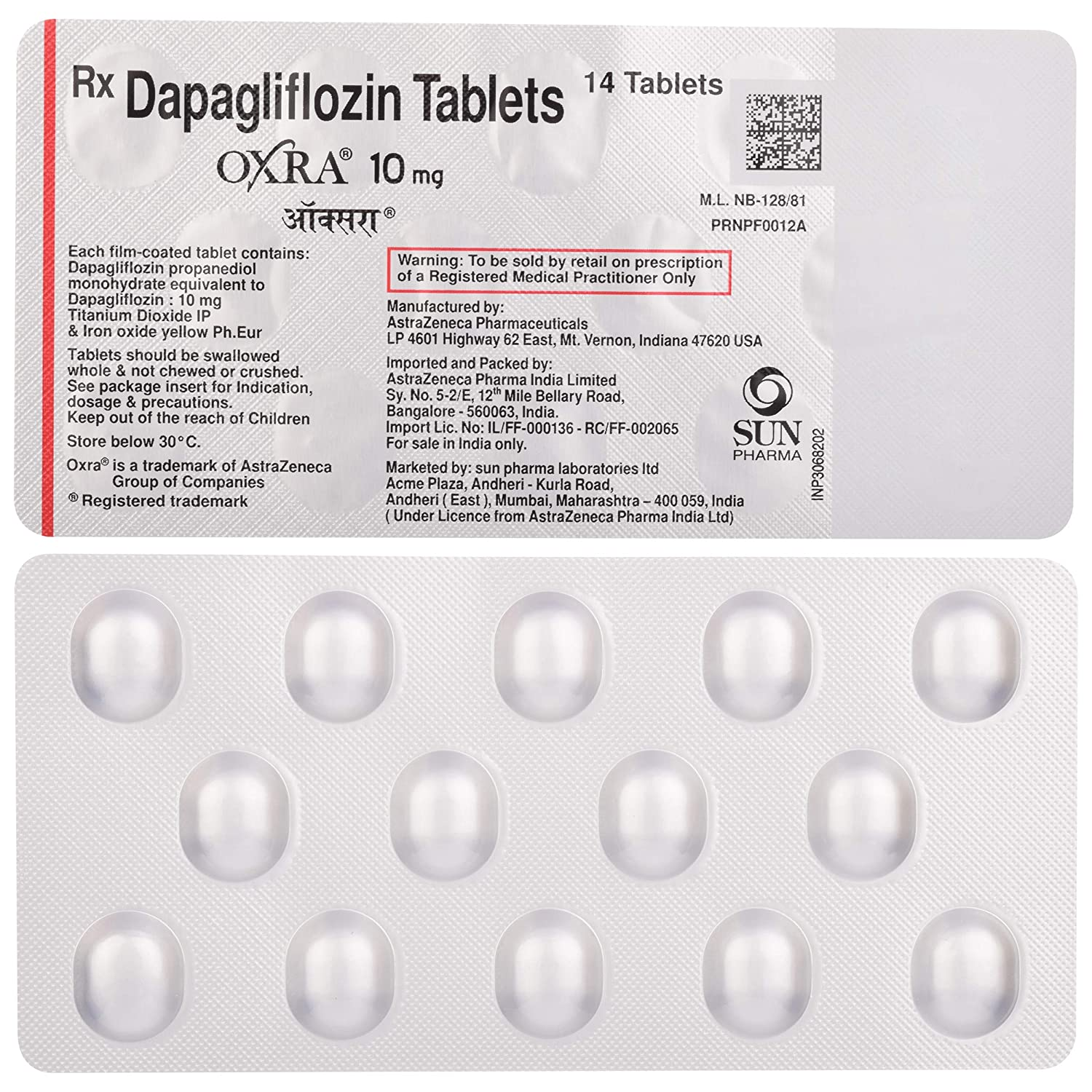 Oxra 10 mg (Dapagliflozin) Oxra 10 mg (Dapagliflozin)