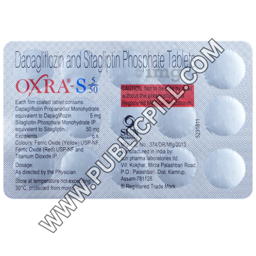 Oxra-S 550 mg (DapagliflozinSitagliptin)