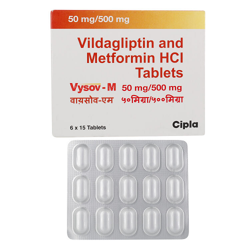 Vysov-M 50/500 mg (Vildagliptin/Metformin)