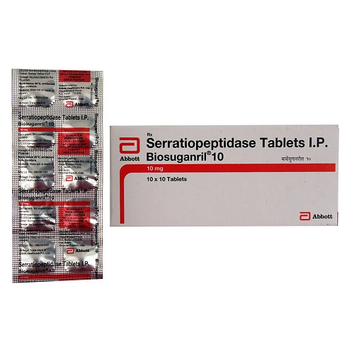 Biosuganril 10 mg - Serratiopeptidase