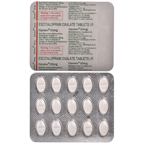Cipralex 20 mg (Escitalopram Oxalate) Cipralex 20 mg (Escitalopram Oxalate)