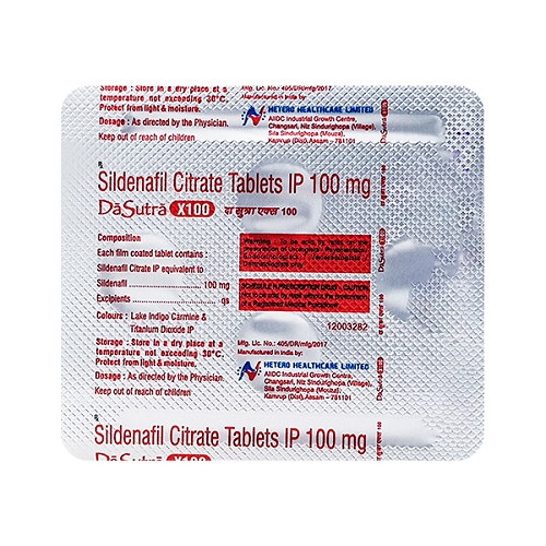 Da Sutra X 100 Tablet (Sildenafil Citrate)