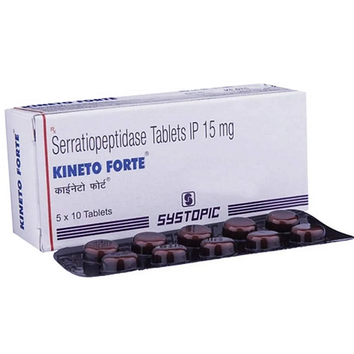 Kineto Forte 15 Mg (Serratiopeptidase) Kineto Forte 15 Mg (Serratiopeptidase)