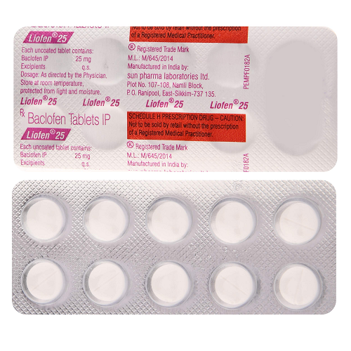 Liofen 25 mg (Baclofen) Liofen 25 mg (Baclofen)