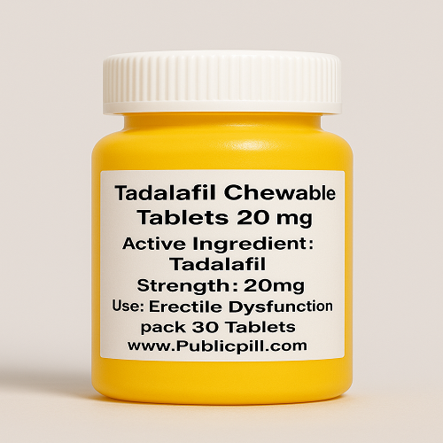 Tadalafil Chewable Tablets 20 mg